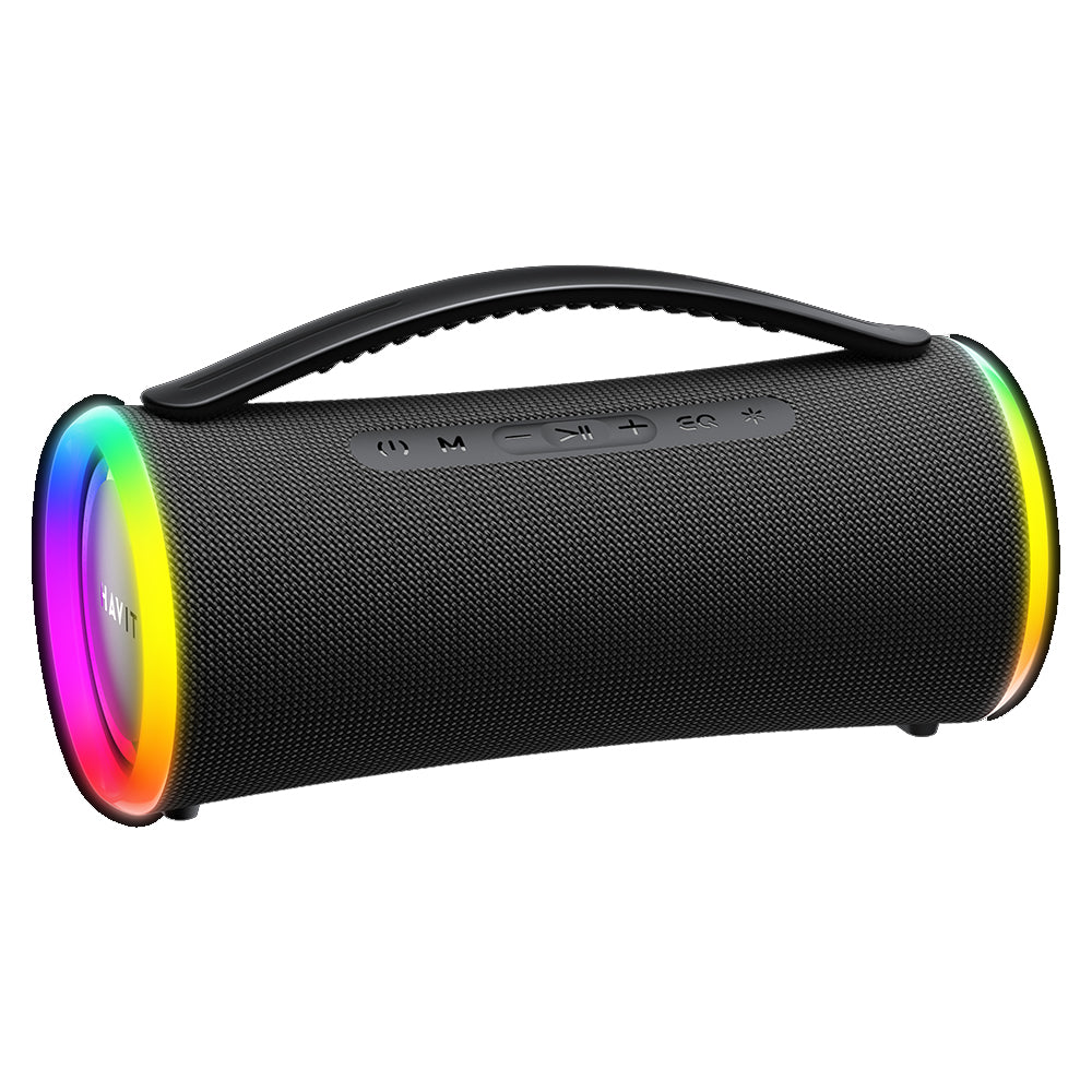 Coluna Portátil Bluetooth HAVIT SK834BT, 2 x 5W, RGB, à Prova de Água, Preta