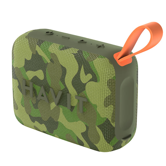 Coluna Portátil Bluetooth HAVIT SK874BT, 8W, à Prova de Água, Camuflagem