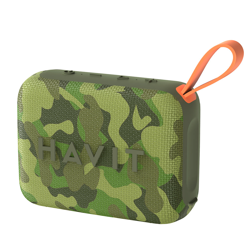 Coluna Portátil Bluetooth HAVIT SK874BT, 8W, à Prova de Água, Camuflagem
