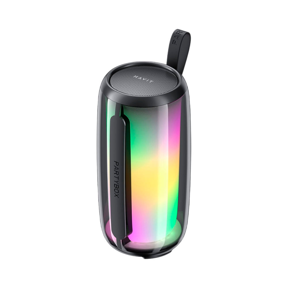 Coluna Portátil Bluetooth HAVIT SK879BT, 8W, RGB, à Prova de Água, Preta