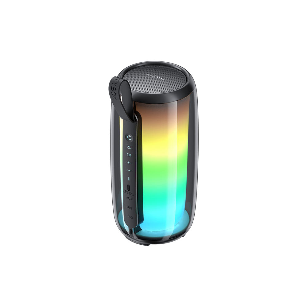 Coluna Portátil Bluetooth HAVIT SK879BT, 8W, RGB, à Prova de Água, Preta