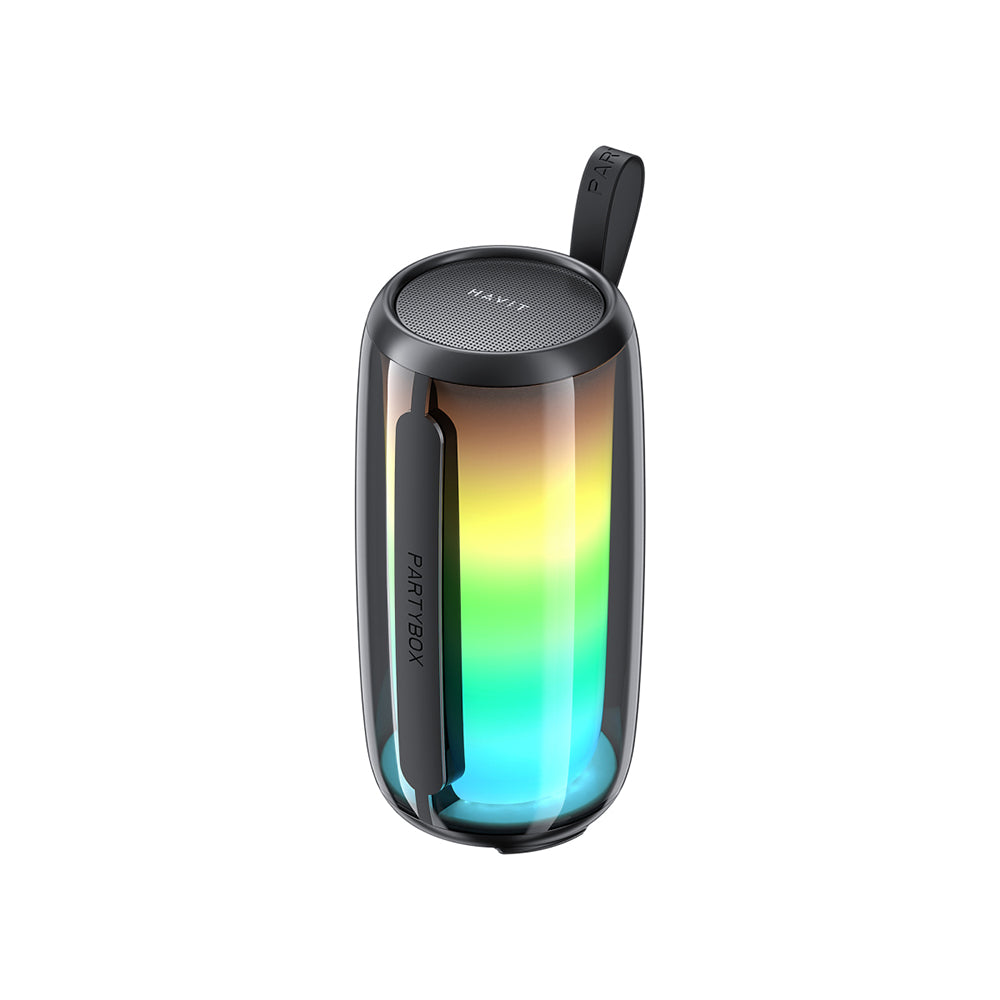 Coluna Portátil Bluetooth HAVIT SK879BT, 8W, RGB, à Prova de Água, Preta