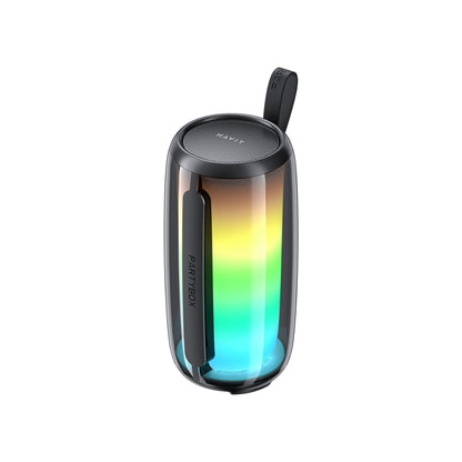 Coluna Portátil Bluetooth HAVIT SK879BT, 8W, RGB, à Prova de Água, Preta
