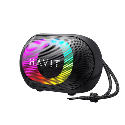 Coluna Portátil Bluetooth HAVIT SK885BT, 8W, RGB, à Prova de Água, Preta