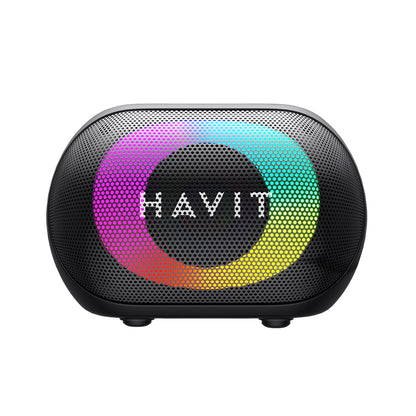 Coluna Portátil Bluetooth HAVIT SK885BT, 8W, RGB, à Prova de Água, Preta