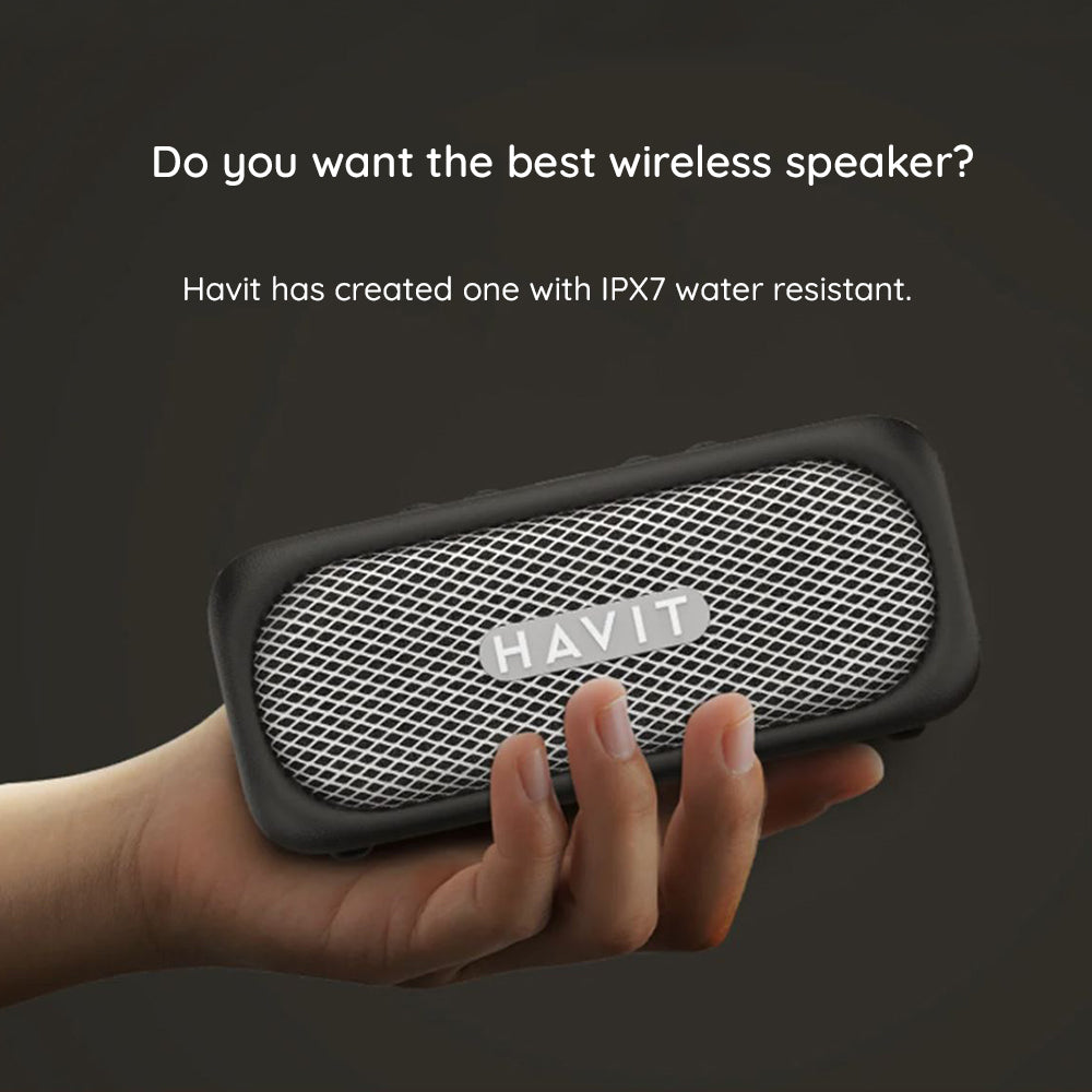 Coluna Bluetooth HAVIT SK905BT, 20W, à prova de água, Bege