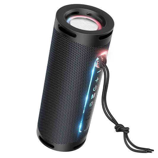 Coluna Portátil Bluetooth HOCO HC9 Dazzling Pulse Sports, 10W, TWS, RGB, Preta