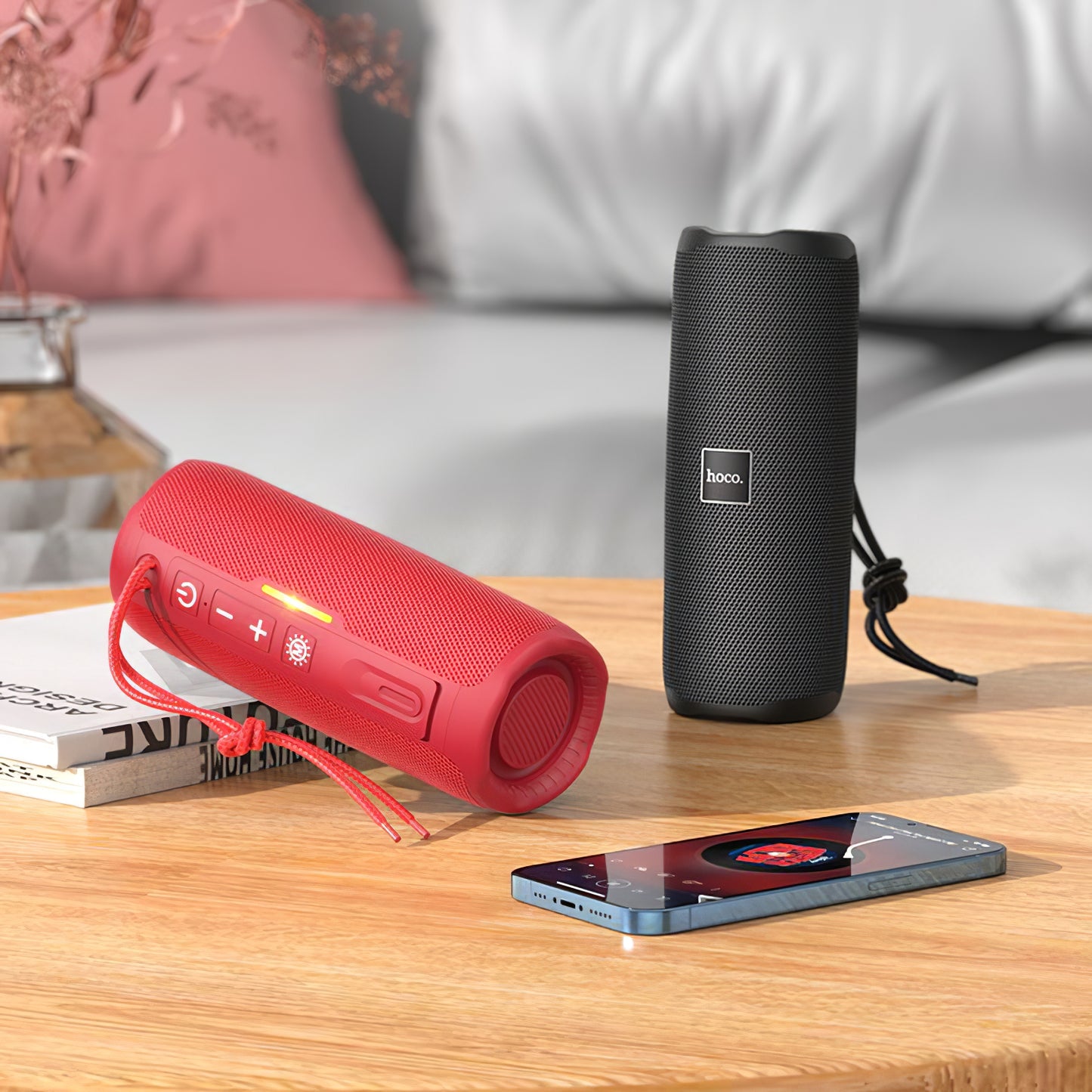 Coluna Portátil Bluetooth HOCO HC16, 2 x 5W, TWS, Preta