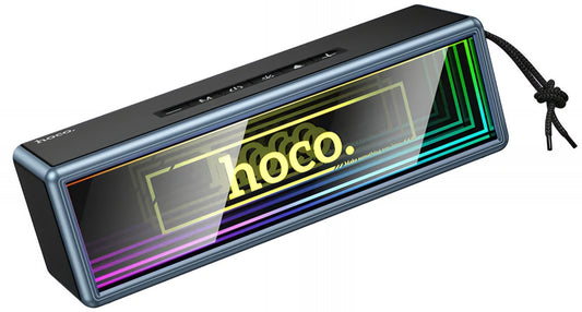 Coluna Portátil Bluetooth HOCO HC40, 2 x 10W, TWS, RGB, Preta