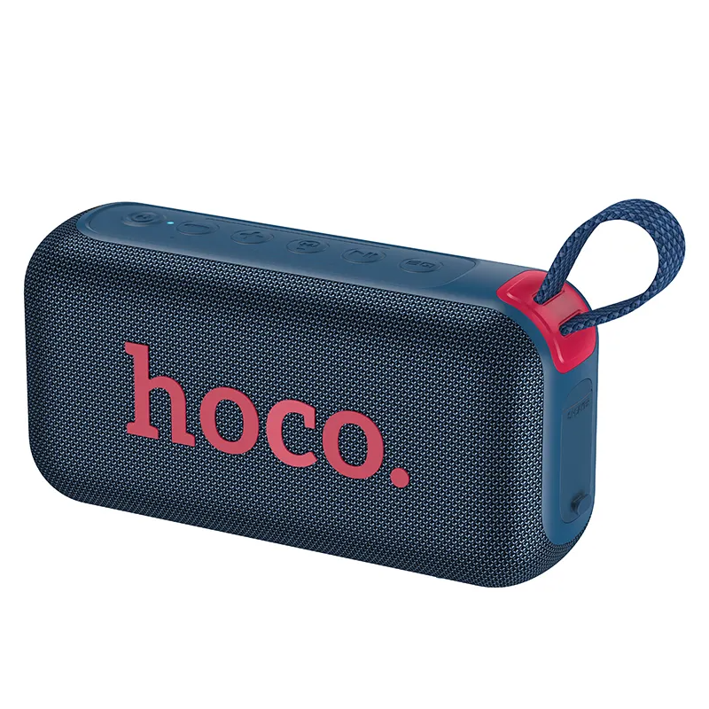 Coluna Portátil Bluetooth HOCO HC32, 2 x 10W, TWS, RGB, Azul Marinho