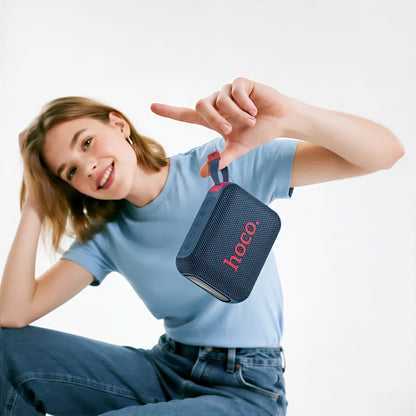 Coluna Portátil Bluetooth HOCO HC31, 10W, TWS, RGB, à prova de água, Azul-marinho