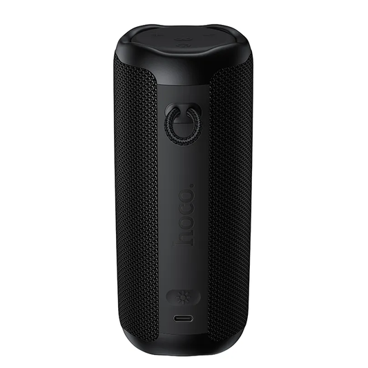Coluna Portátil Bluetooth HOCO HC50, 8W, TWS, RGB, À Prova de Água, Preta