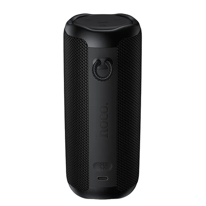 Coluna Portátil Bluetooth HOCO HC50, 8W, TWS, RGB, À Prova de Água, Preta