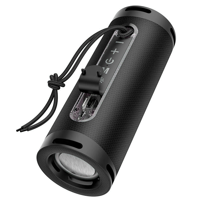 Coluna Portátil Bluetooth HOCO HC9 Dazzling Pulse Sports, 10W, TWS, RGB, Preta