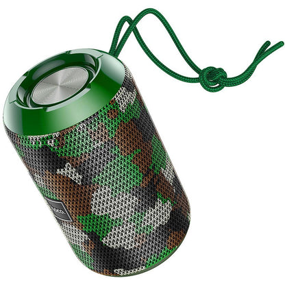 Coluna Portátil Bluetooth HOCO HC1, 5W, TWS, à Prova de Água, Camuflagem