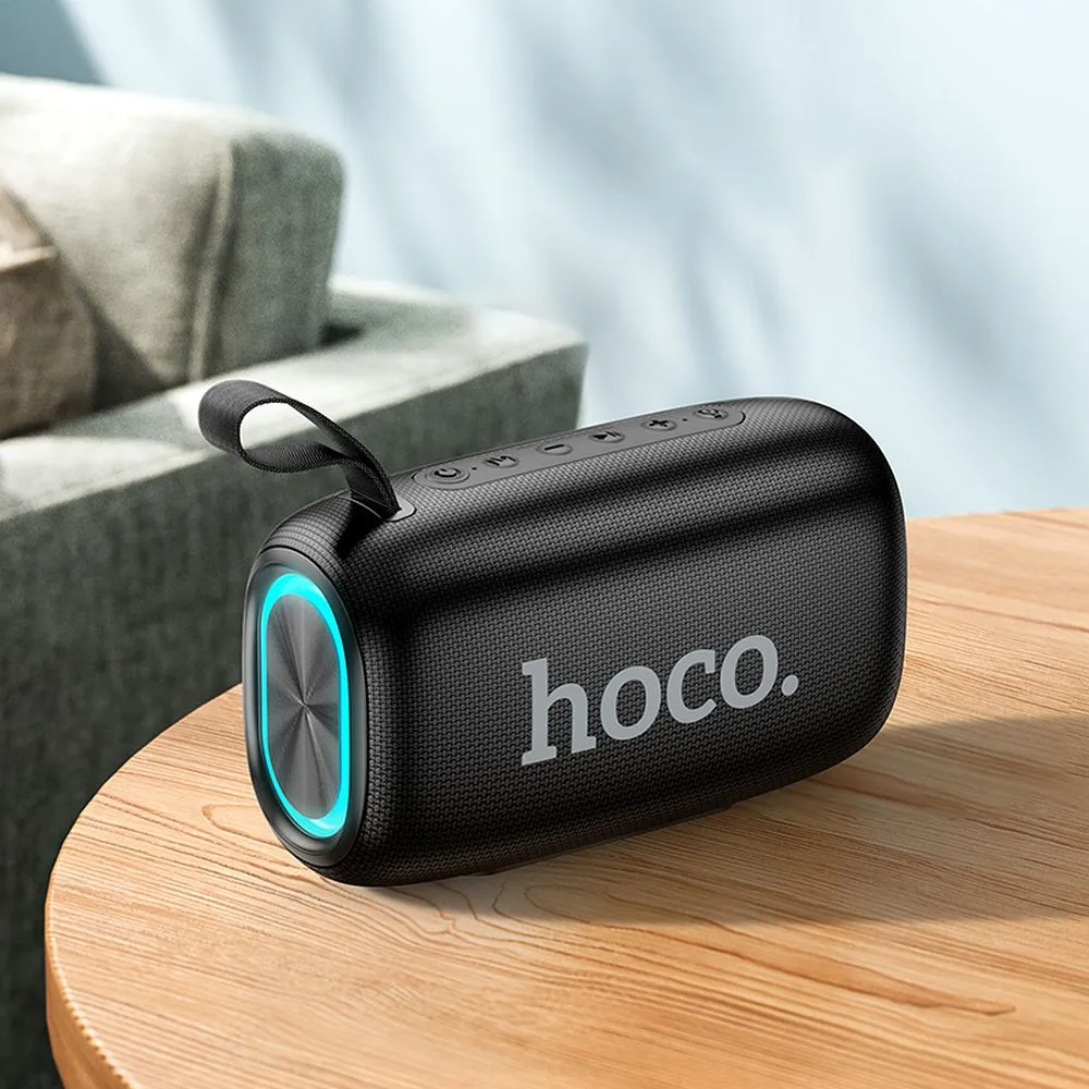 Coluna Portátil Bluetooth HOCO HC25, 2 x 10W, TWS, Preta