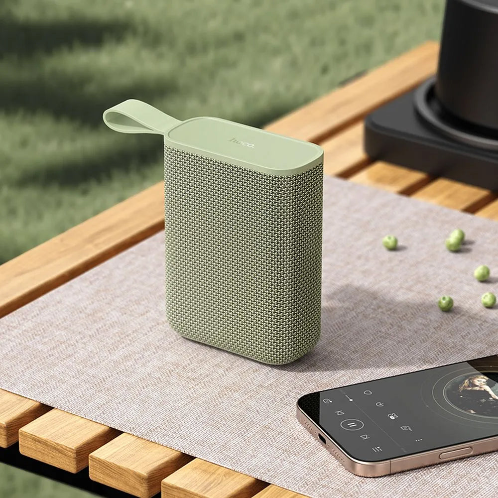 HOCO HC34 Portable Bluetooth Speaker, 5W, TWS, Waterproof, Green