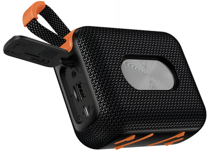 Coluna Portátil Bluetooth HOCO HC31, 10W, TWS, RGB, à prova de água, Preta