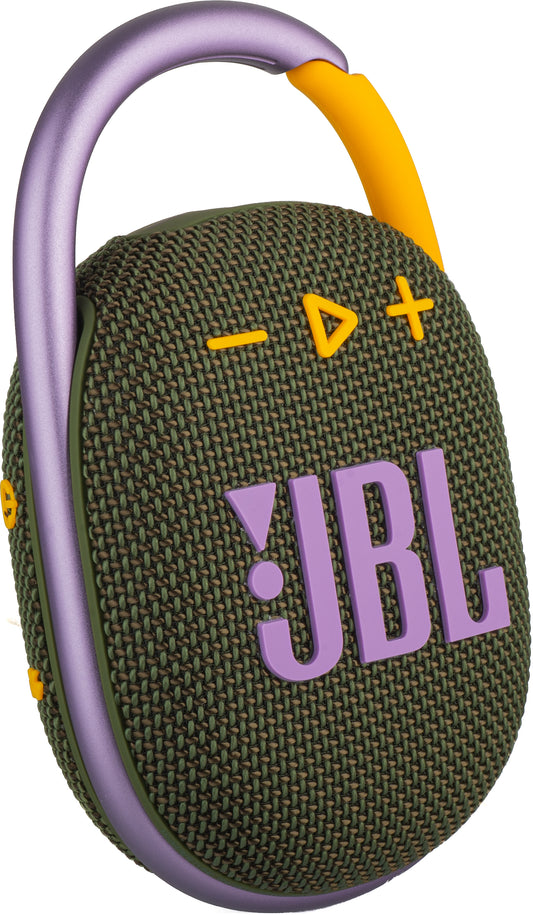 Altifalante Bluetooth portátil JBL Clip 4, 5 W, som profissional, à prova de água, verde JBLCLIP4GRN