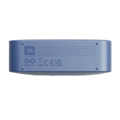 Coluna Portátil Bluetooth JBL Go Essential 2, 3.1W, Pro Sound, à Prova de Água, Azul JBLGOES2BLUCN
