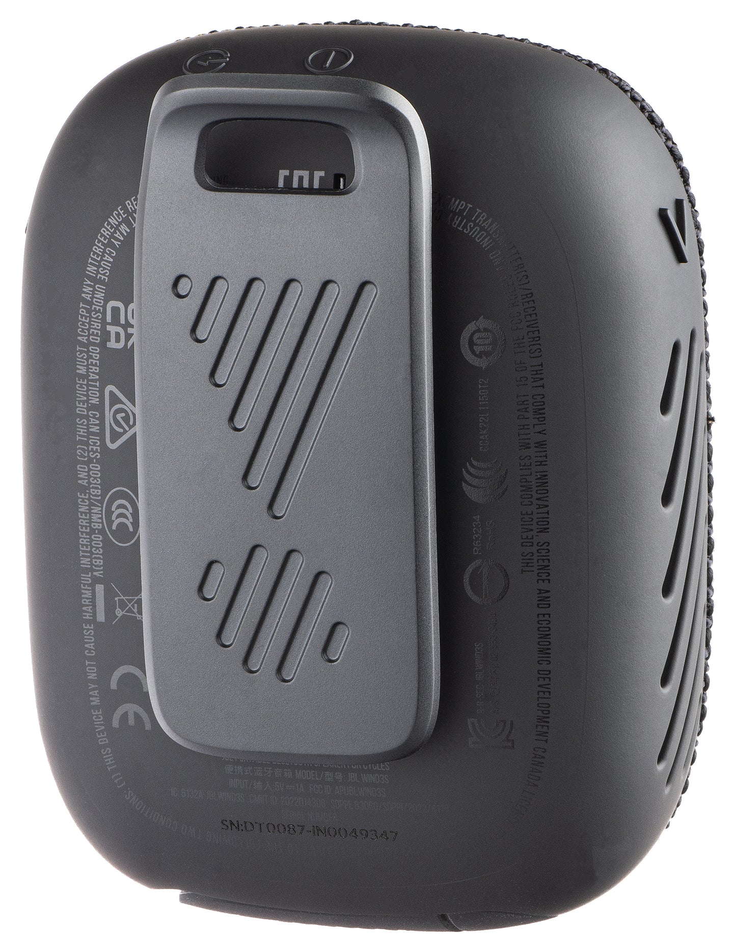Coluna Portátil Bluetooth JBL Wind 3, 5W, à Prova de Água, Preta JBLWIND3