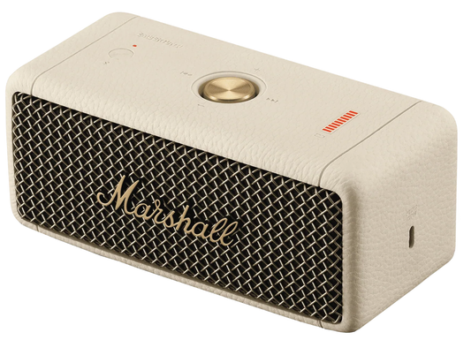 Coluna Portátil Bluetooth Marshall Emberton II, 20W, À prova de água, Creme