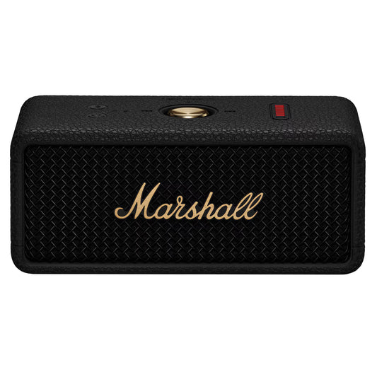 Coluna Portátil Bluetooth Marshall Emberton II, 20W, À Prova de Água, Preto Dourado