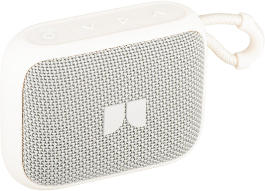 Coluna Portátil Bluetooth Monster S520, 5W, TWS, RGB, À Prova de Água, Creme Claro