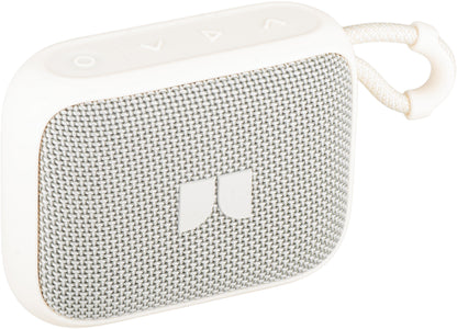 Coluna Portátil Bluetooth Monster S520, 5W, TWS, RGB, À Prova de Água, Creme Claro