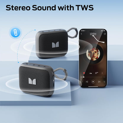 Coluna Portátil Bluetooth Monster S520, 5W, TWS, RGB, À prova de água, Preta