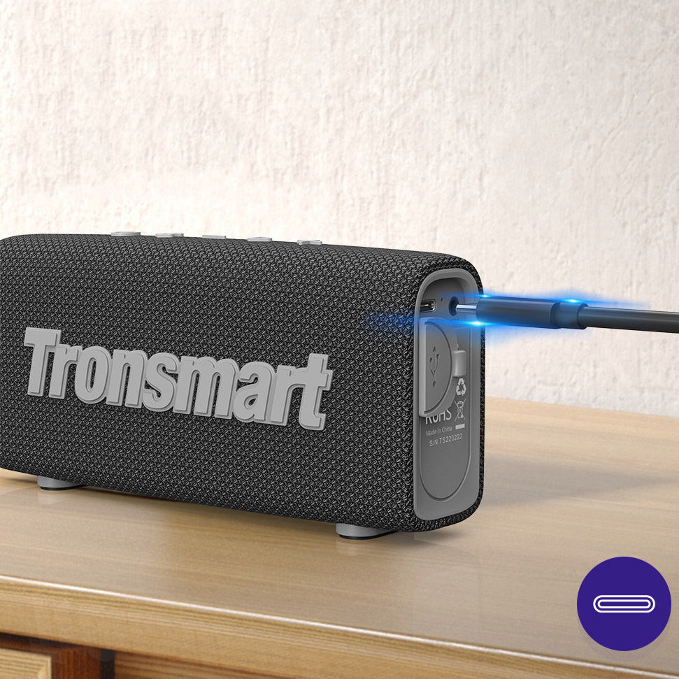 Altifalante Bluetooth portátil Tronsmart Trip, 10W, TWS, à prova de água, preto