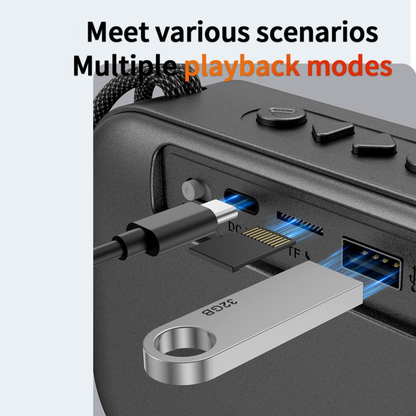 Coluna Portátil Bluetooth XO Design F66, 5W, RGB, Preta