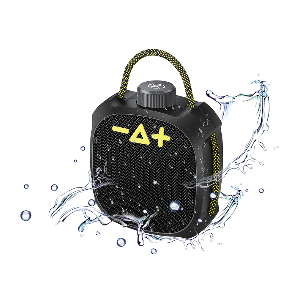 Coluna Portátil Bluetooth XO Design F77, TWS, RGB, à Prova de Água, Preta