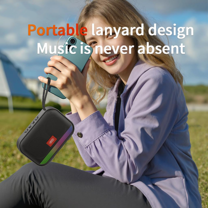 Coluna Portátil Bluetooth XO Design F66, 5W, RGB, Preta