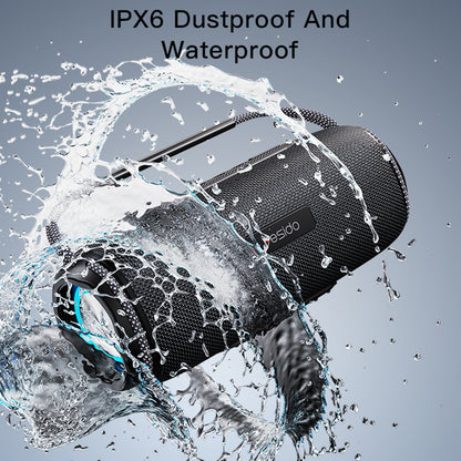 Coluna Portátil Bluetooth Yesido YSW11, 40W, RGB, à Prova de Água, Preta