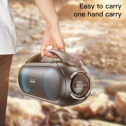 Coluna Portátil Bluetooth Yesido YSW19, 40W, RGB, à Prova de Água, Preta