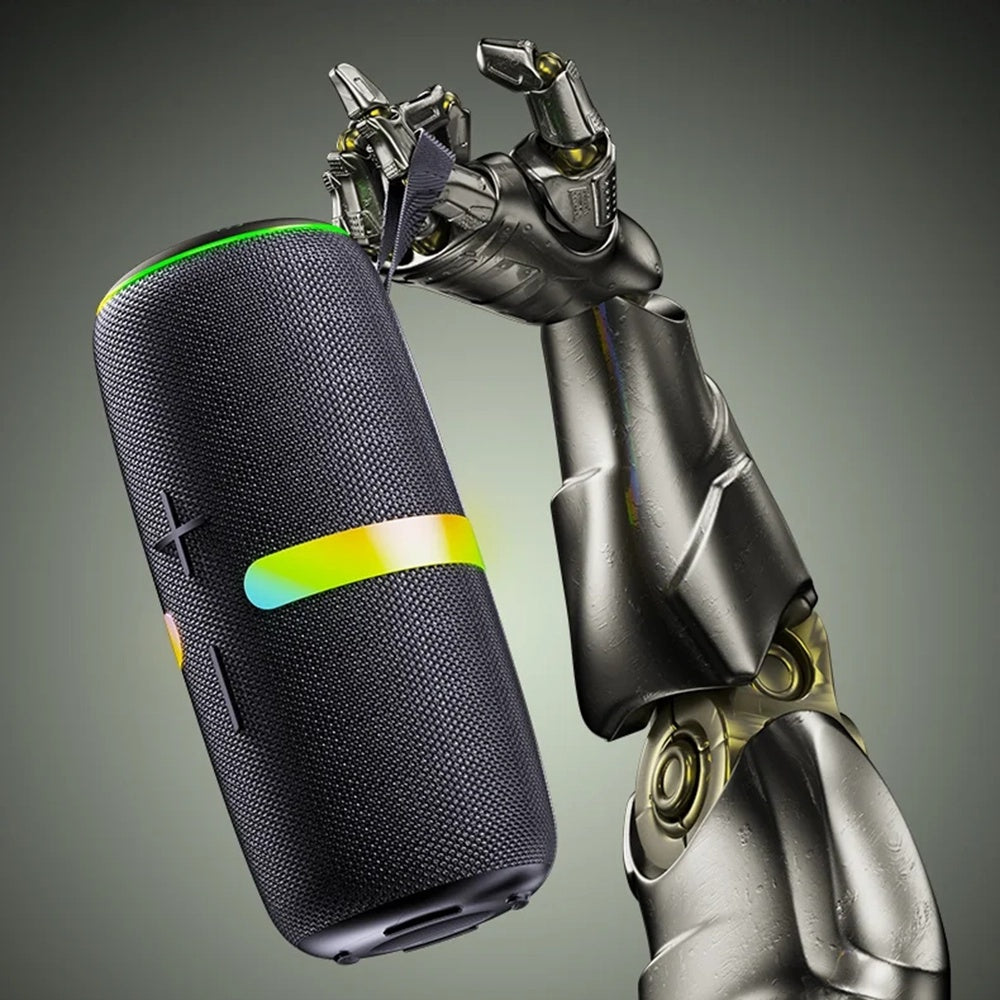 Coluna Portátil Bluetooth Yesido YSW22, 30W, RGB, à Prova de Água, Preta