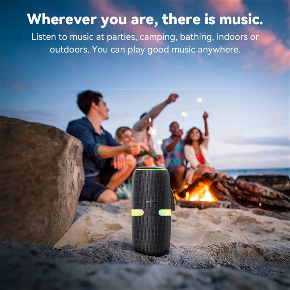 Coluna Portátil Bluetooth Yesido YSW22, 30W, RGB, à Prova de Água, Preta