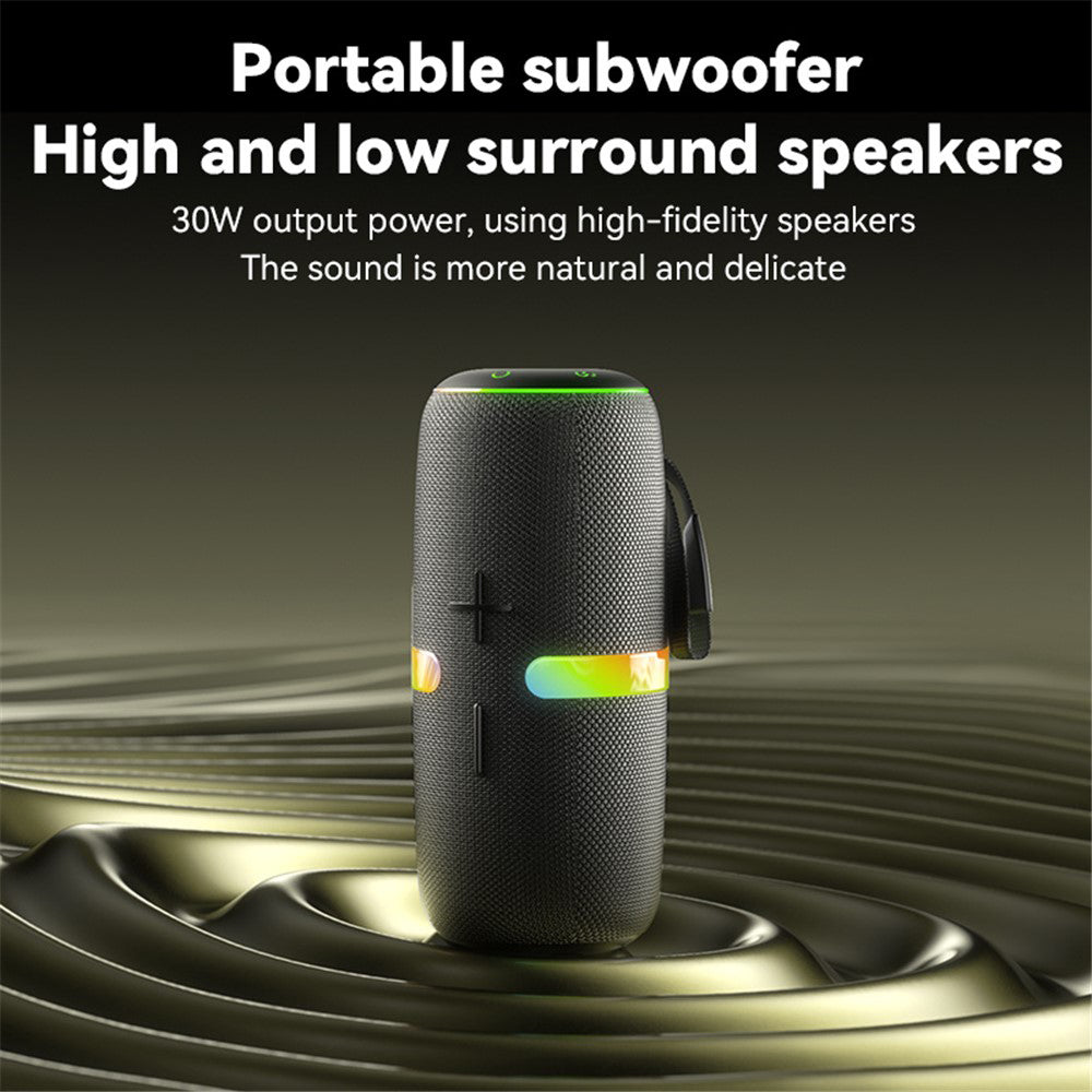 Coluna Portátil Bluetooth Yesido YSW22, 30W, RGB, à Prova de Água, Preta
