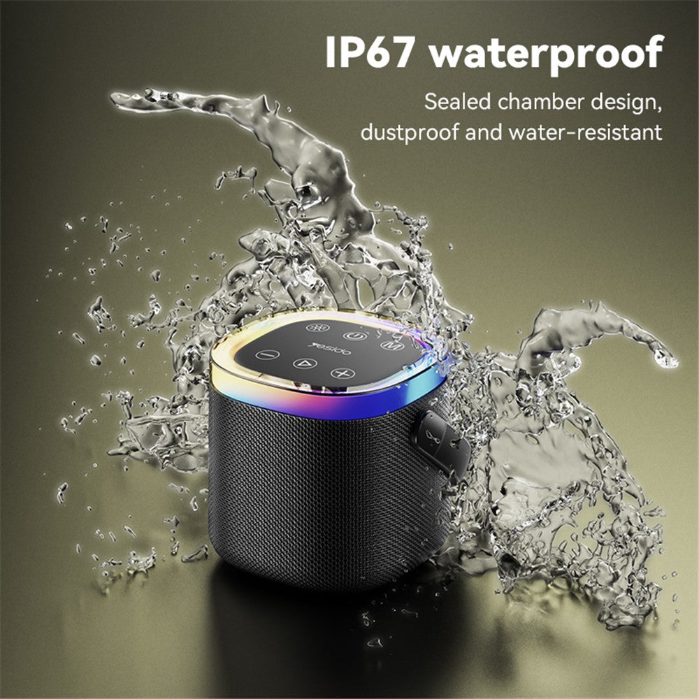Coluna Portátil Bluetooth Yesido YSW25, 5W, RGB, Preta