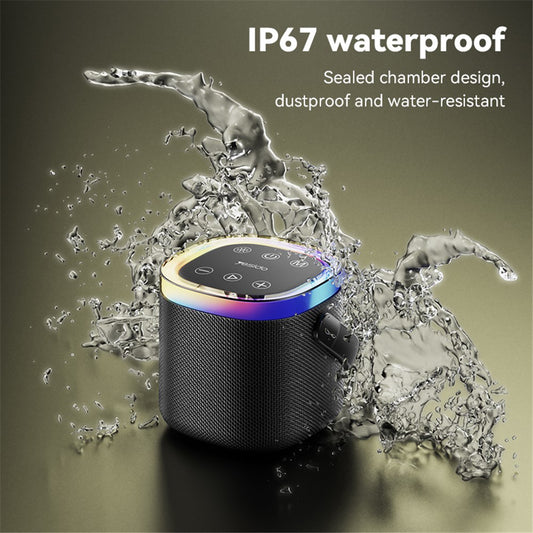 Yesido YSW25 Portable Bluetooth Speaker, 5W, RGB, Black