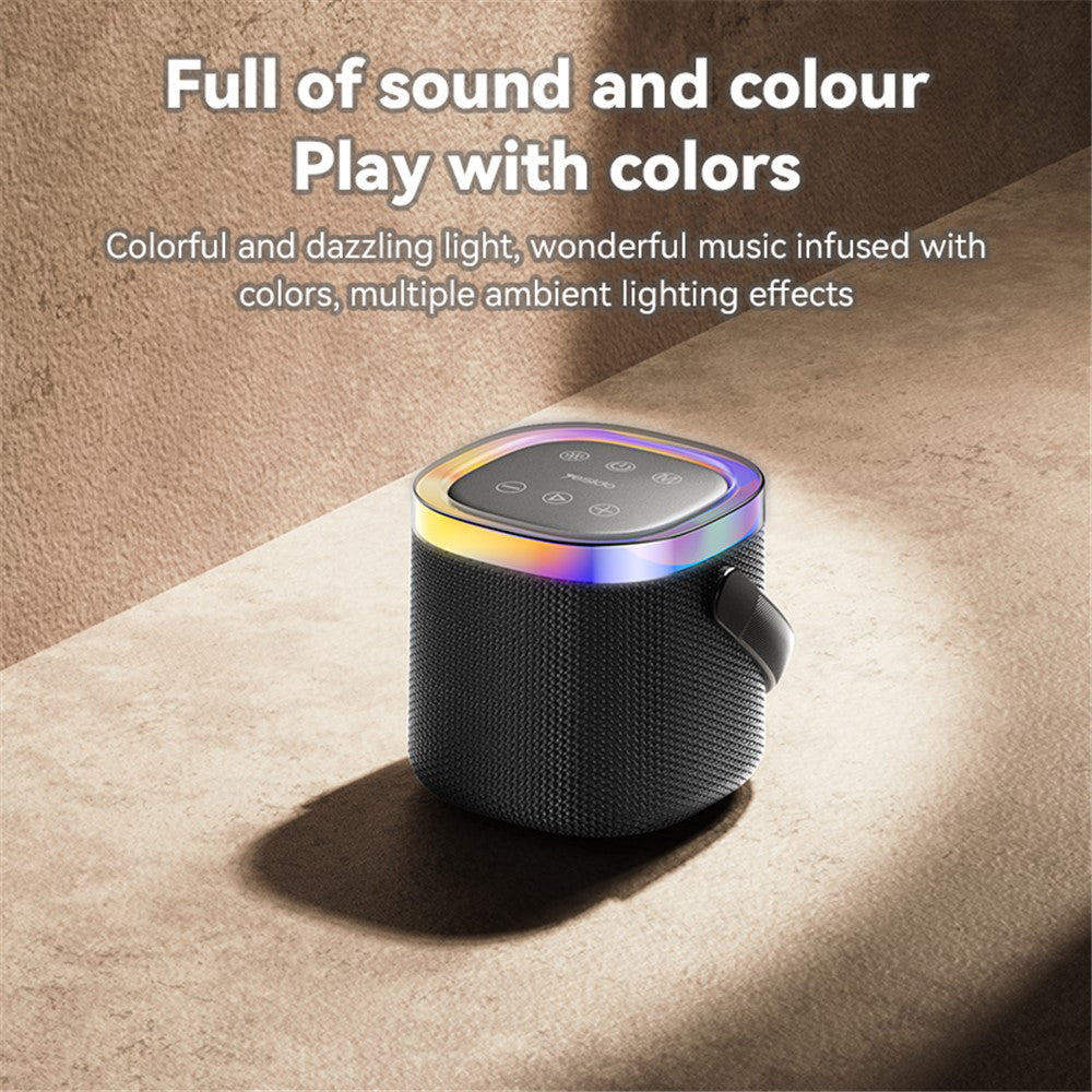 Coluna Portátil Bluetooth Yesido YSW25, 5W, RGB, Preta