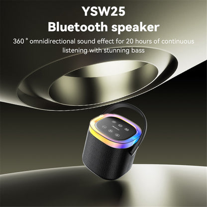 Coluna Portátil Bluetooth Yesido YSW25, 5W, RGB, Preta