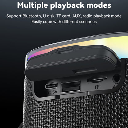 Coluna Portátil Bluetooth Yesido YSW25, 5W, RGB, Preta