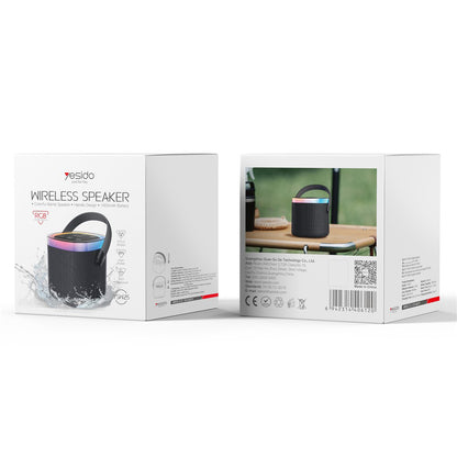 Coluna Portátil Bluetooth Yesido YSW25, 5W, RGB, Preta