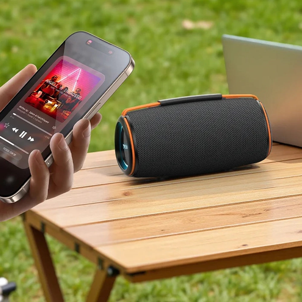 Coluna Portátil Bluetooth Yesido YSW38, 30W, TWS, RGB, Preta