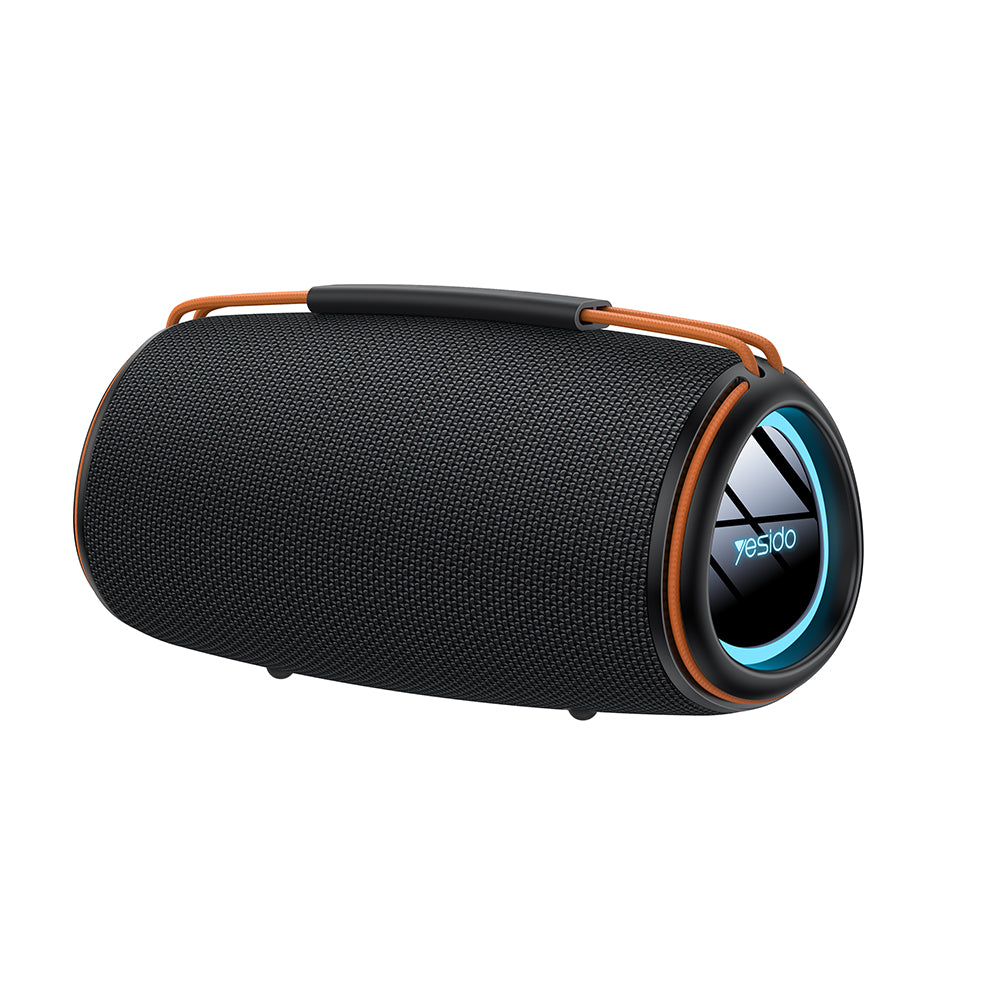 Coluna Portátil Bluetooth Yesido YSW38, 30W, TWS, RGB, Preta