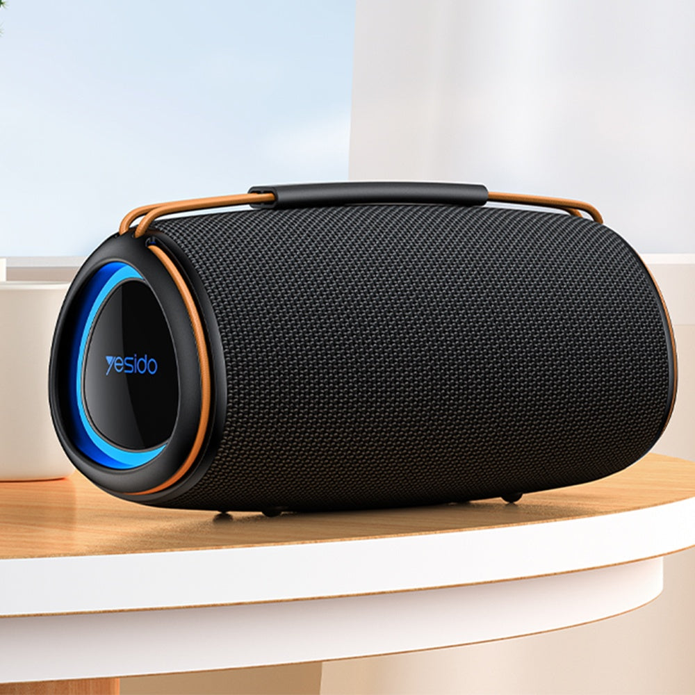 Coluna Portátil Bluetooth Yesido YSW38, 30W, TWS, RGB, Preta
