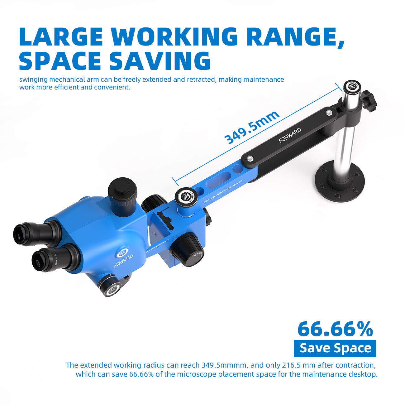 Braço Ajustável Forward FW-R02 para Microscópio