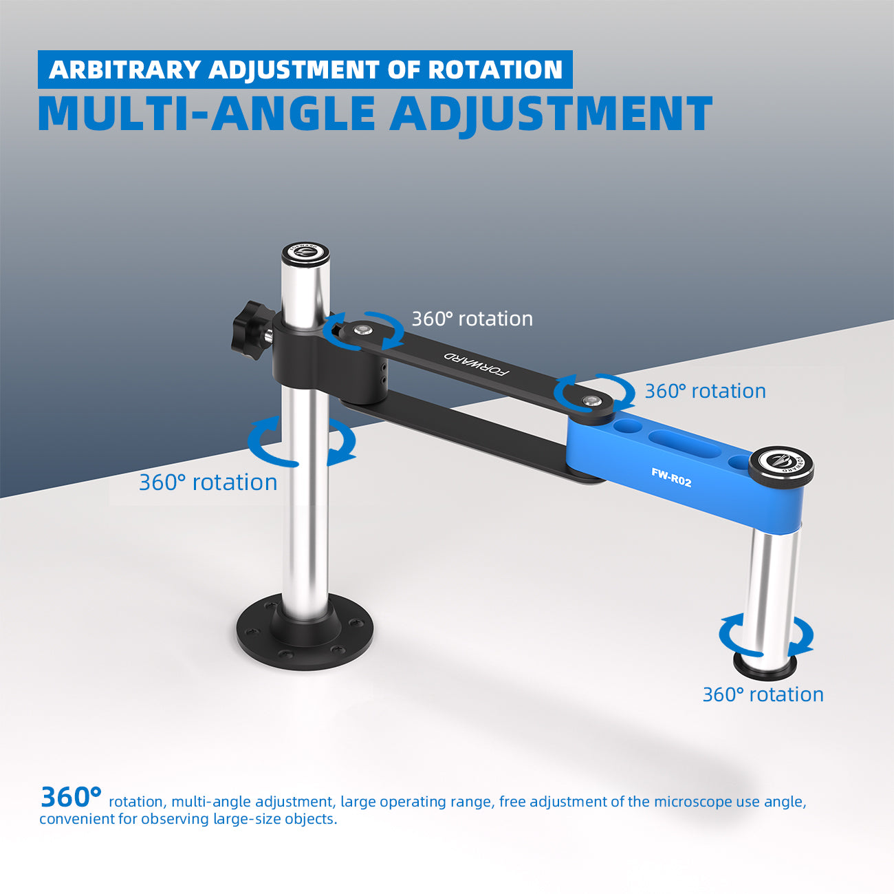 Braço Ajustável Forward FW-R02 para Microscópio